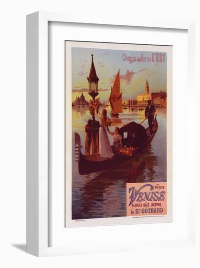 Chemin de fer Est Paris-Venise-Willette-Framed Art Print