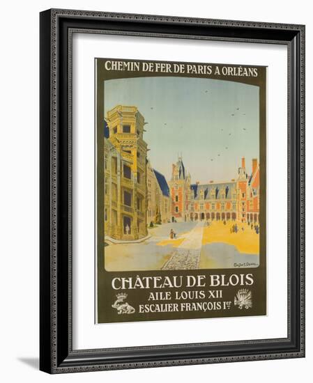 Chemin De Fer Paris to Orlean, French Railroad Travel Poster-null-Framed Giclee Print