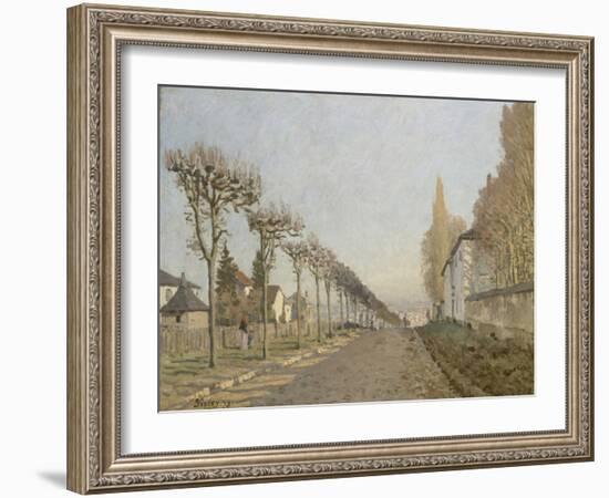 Chemin de la Machine, Louveciennes-Alfred Sisley-Framed Giclee Print