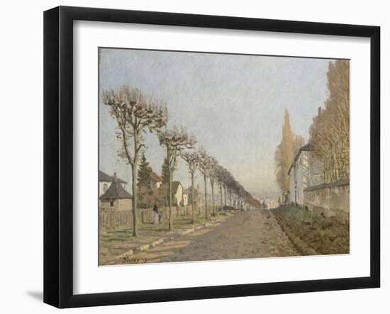 Chemin de la Machine, Louveciennes-Alfred Sisley-Framed Giclee Print