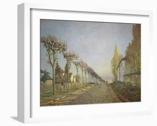 Chemin De La Machine (Or: La Route Du Chemin De Sevres), 1873-Alfred Sisley-Framed Giclee Print