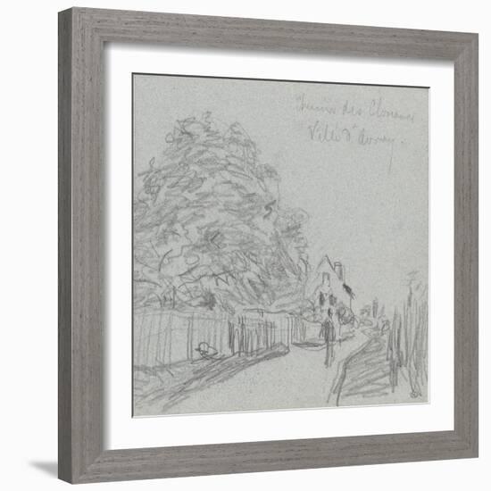 Chemin des Closeaux, à Ville d'Avray-Alfred Sisley-Framed Giclee Print