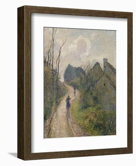 Chemin montant à Osny (Val d'Oise)-Camille Pissarro-Framed Giclee Print