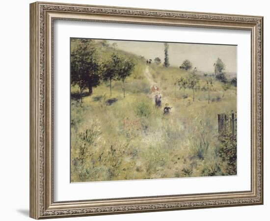 Chemin montant dans les hautes herbes-Pierre-Auguste Renoir-Framed Giclee Print