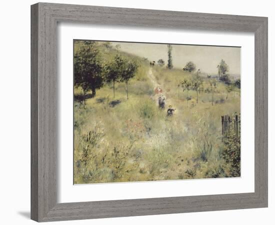 Chemin montant dans les hautes herbes-Pierre-Auguste Renoir-Framed Giclee Print