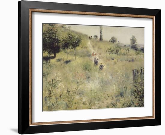 Chemin montant dans les hautes herbes-Pierre-Auguste Renoir-Framed Giclee Print