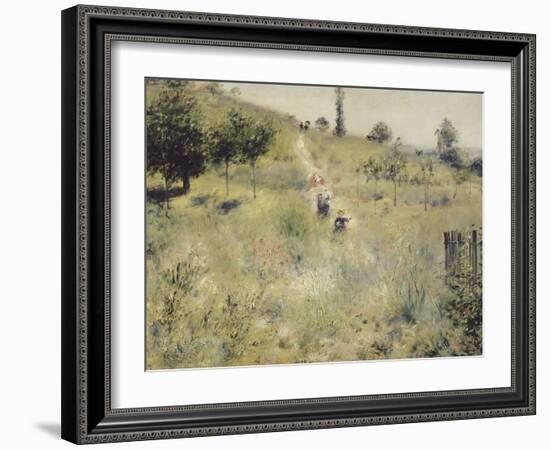 Chemin montant dans les hautes herbes-Pierre-Auguste Renoir-Framed Giclee Print