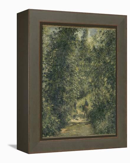 Chemin sous bois en été-Camille Pissarro-Framed Premier Image Canvas