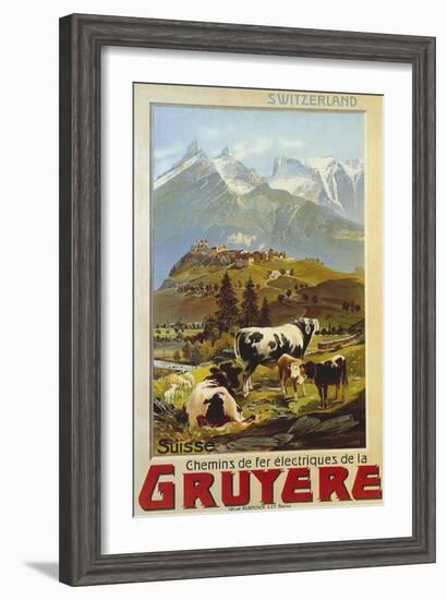 Chemins De Fer De La Gruyere 1906-null-Framed Premium Giclee Print