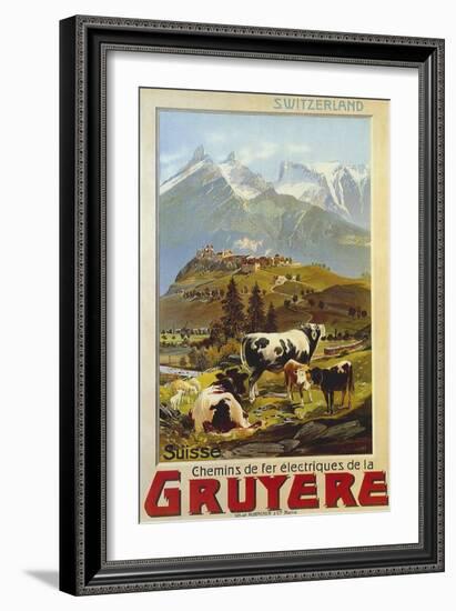 Chemins De Fer De La Gruyere 1906-null-Framed Premium Giclee Print