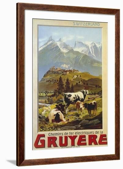 Chemins De Fer De La Gruyere 1906-null-Framed Giclee Print