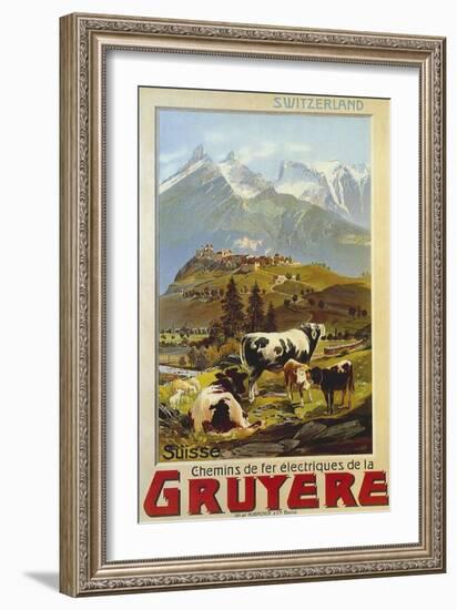 Chemins De Fer De La Gruyere 1906-null-Framed Giclee Print