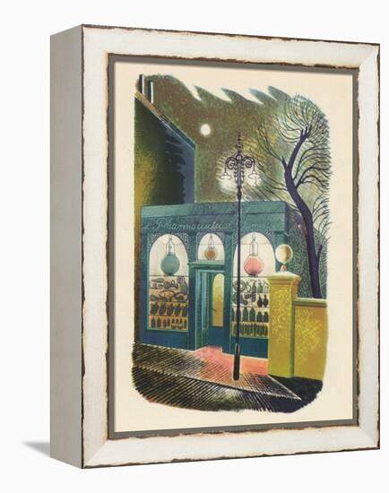 'Chemist Shop at Night', 1938, (1946)-Eric Ravilious-Framed Premier Image Canvas