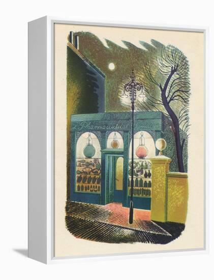 'Chemist Shop at Night', 1938, (1946)-Eric Ravilious-Framed Premier Image Canvas