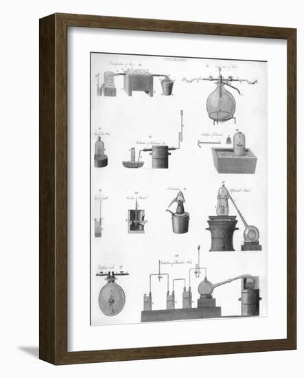 Chemistry Equipment, 19th Century-Middle Temple Library-Framed Photographic Print