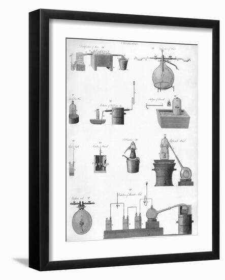 Chemistry Equipment, 19th Century-Middle Temple Library-Framed Photographic Print