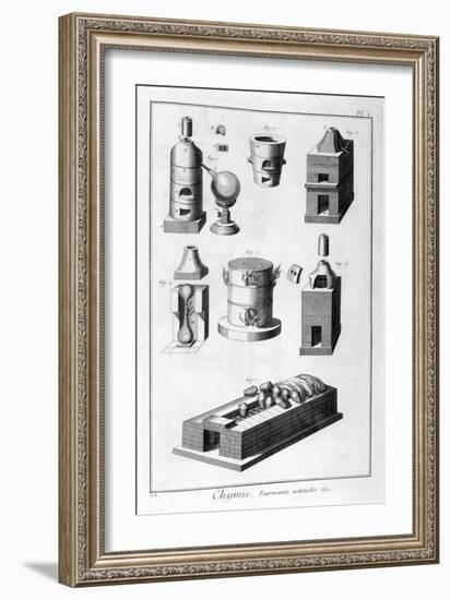 Chemistry, Furnace Utensils, 1751-1777-Denis Diderot-Framed Giclee Print