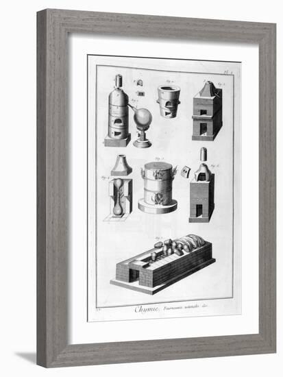 Chemistry, Furnace Utensils, 1751-1777-Denis Diderot-Framed Giclee Print