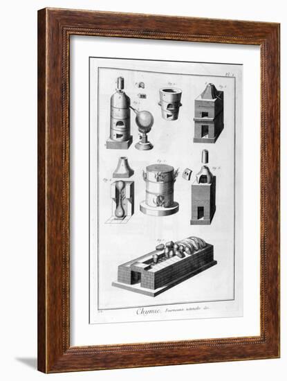 Chemistry, Furnace Utensils, 1751-1777-Denis Diderot-Framed Giclee Print