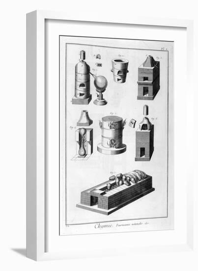 Chemistry, Furnace Utensils, 1751-1777-Denis Diderot-Framed Giclee Print