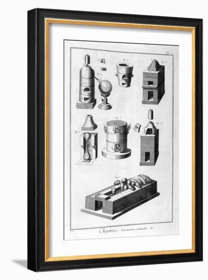 Chemistry, Furnace Utensils, 1751-1777-Denis Diderot-Framed Giclee Print