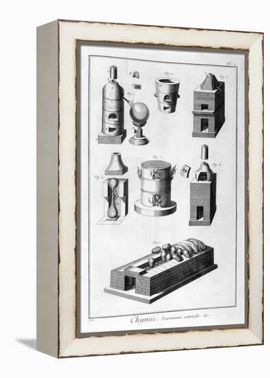 Chemistry, Furnace Utensils, 1751-1777-Denis Diderot-Framed Premier Image Canvas