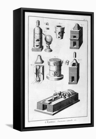 Chemistry, Furnace Utensils, 1751-1777-Denis Diderot-Framed Premier Image Canvas