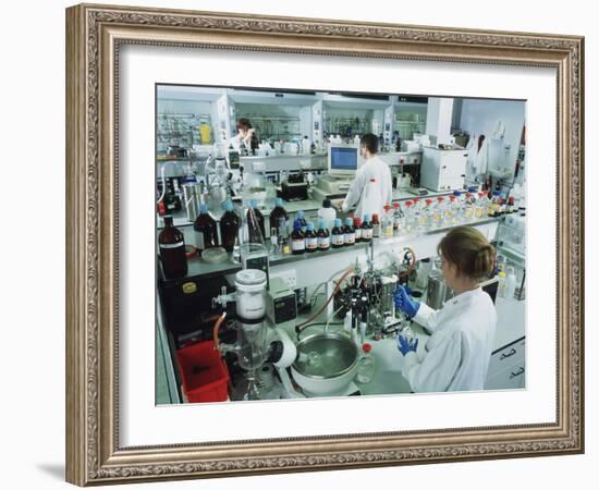 Chemistry Laboratory-Tek Image-Framed Photographic Print