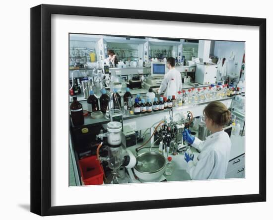 Chemistry Laboratory-Tek Image-Framed Photographic Print