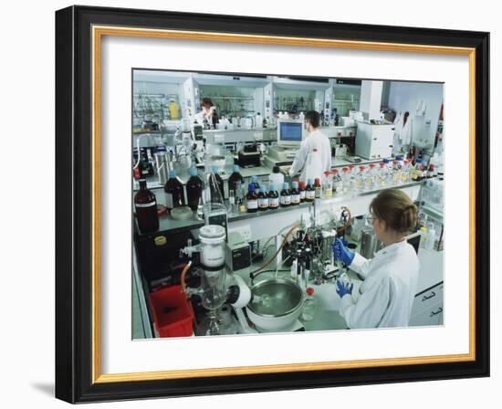 Chemistry Laboratory-Tek Image-Framed Photographic Print