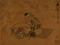 Playing the Qin for a Friend-Chen Hongshou-Giclee Print