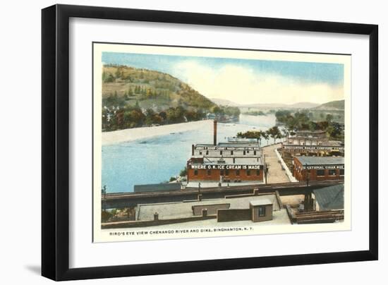 Chenango River, Binghamton, New York-null-Framed Art Print