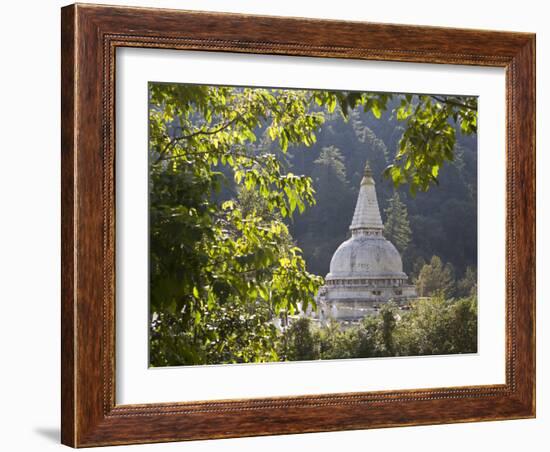 Chendebji Chorten Between Wangdue Phodrang and Trongsa, Bhutan, Asia-Lee Frost-Framed Photographic Print