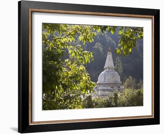 Chendebji Chorten Between Wangdue Phodrang and Trongsa, Bhutan, Asia-Lee Frost-Framed Photographic Print