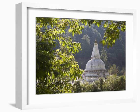 Chendebji Chorten Between Wangdue Phodrang and Trongsa, Bhutan, Asia-Lee Frost-Framed Photographic Print