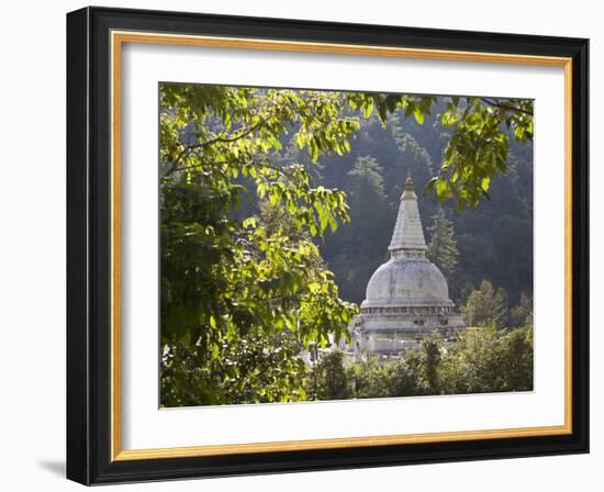 Chendebji Chorten Between Wangdue Phodrang and Trongsa, Bhutan, Asia-Lee Frost-Framed Photographic Print