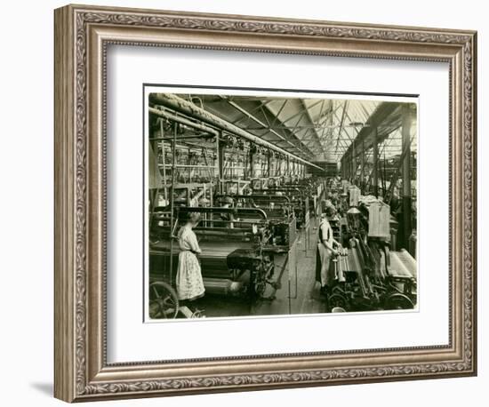 Chenille Weft Weaving, Carpet Factory, 1923-English Photographer-Framed Photographic Print