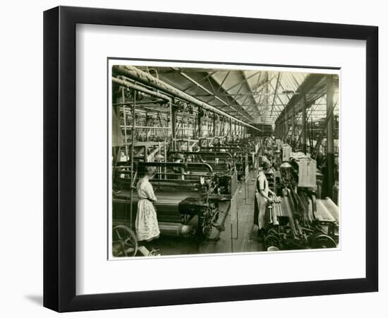 Chenille Weft Weaving, Carpet Factory, 1923-English Photographer-Framed Photographic Print