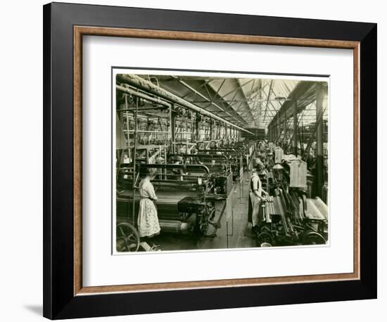 Chenille Weft Weaving, Carpet Factory, 1923-English Photographer-Framed Photographic Print