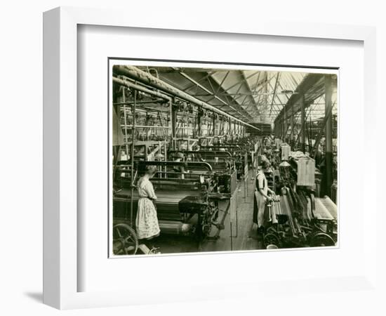 Chenille Weft Weaving, Carpet Factory, 1923-English Photographer-Framed Photographic Print