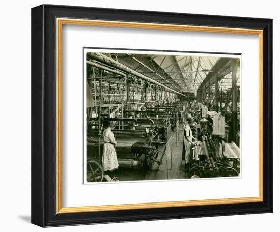 Chenille Weft Weaving, Carpet Factory, 1923-English Photographer-Framed Photographic Print