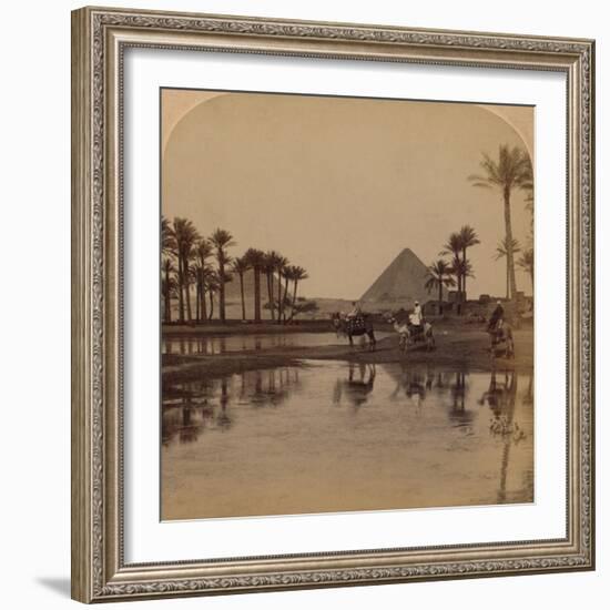 'Cheops from the fertile Valley of the Nile, Egypt', 1896-Unknown-Framed Photographic Print