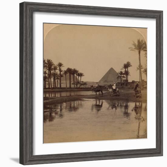 'Cheops from the fertile Valley of the Nile, Egypt', 1896-Unknown-Framed Photographic Print