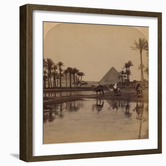 'Cheops from the fertile Valley of the Nile, Egypt', 1896-Unknown-Framed Photographic Print