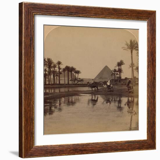 'Cheops from the fertile Valley of the Nile, Egypt', 1896-Unknown-Framed Photographic Print