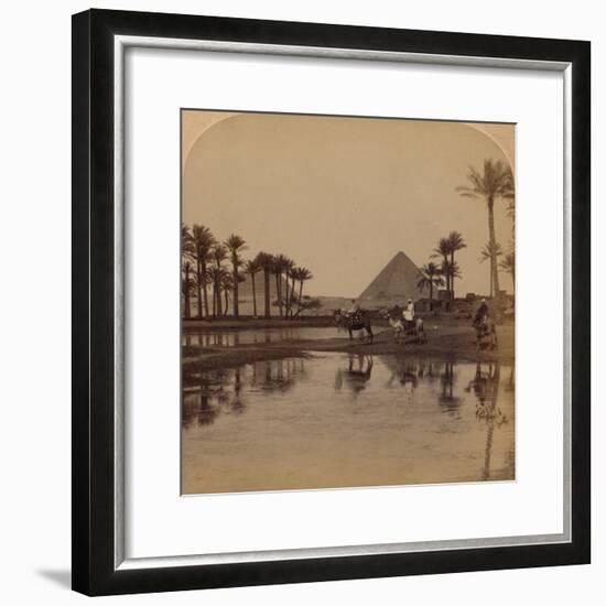 'Cheops from the fertile Valley of the Nile, Egypt', 1896-Unknown-Framed Photographic Print