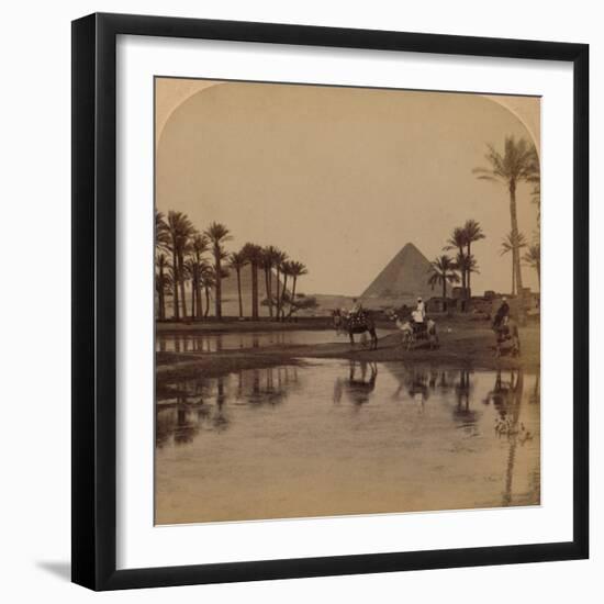 'Cheops from the fertile Valley of the Nile, Egypt', 1896-Unknown-Framed Photographic Print