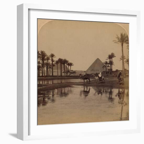 'Cheops from the fertile Valley of the Nile, Egypt', 1896-Unknown-Framed Photographic Print