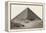 Cheops Pyramid and Camels-null-Framed Stretched Canvas