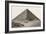 Cheops Pyramid and Camels-null-Framed Art Print